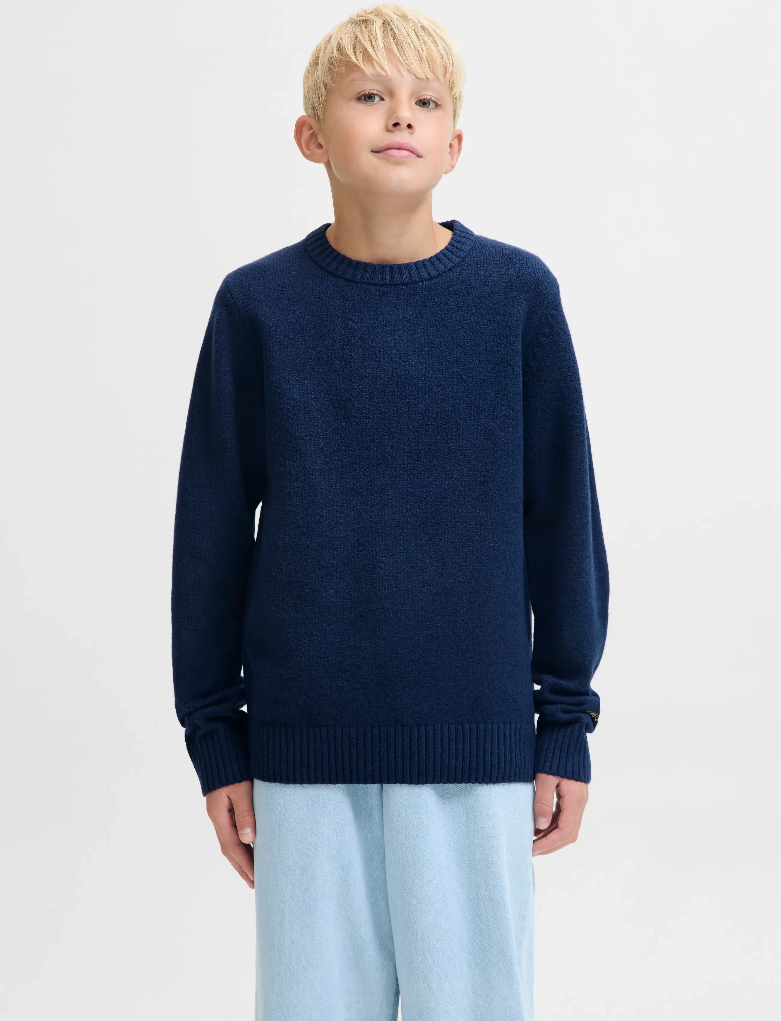Jack & Jones JORNORREBRO KNIT CREW NECK SN JNR - Pullover - OCEAN CAVERN / navy
