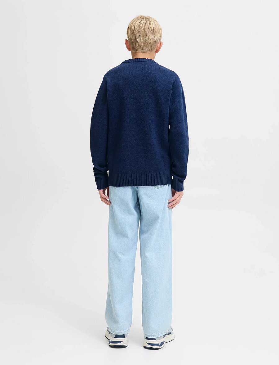 Jack & Jones - JORNORREBRO KNIT CREW NECK SN JNR - trøjer - ocean cavern - 2