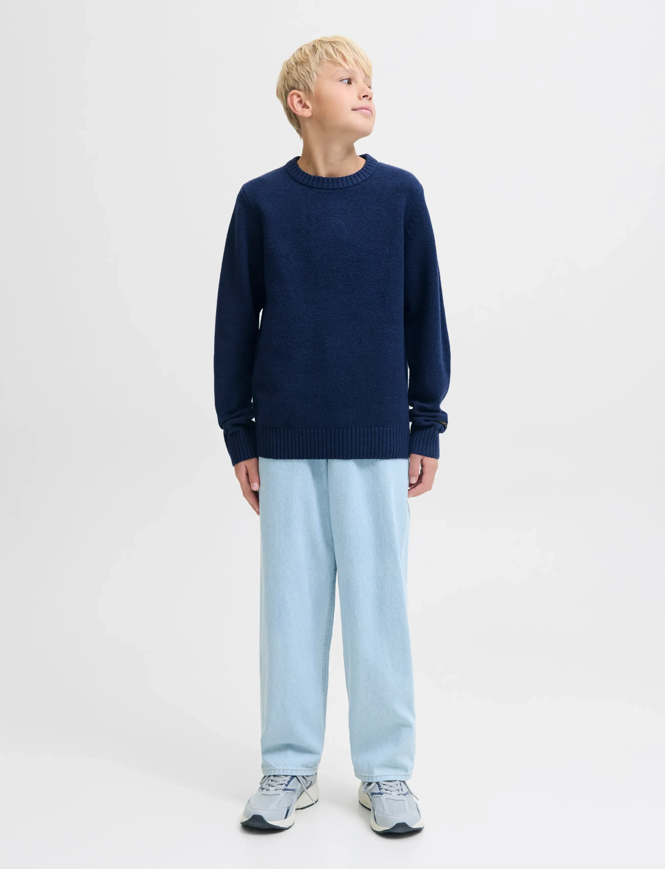 Jack & Jones - JORNORREBRO KNIT CREW NECK SN JNR - trøjer - ocean cavern - 4