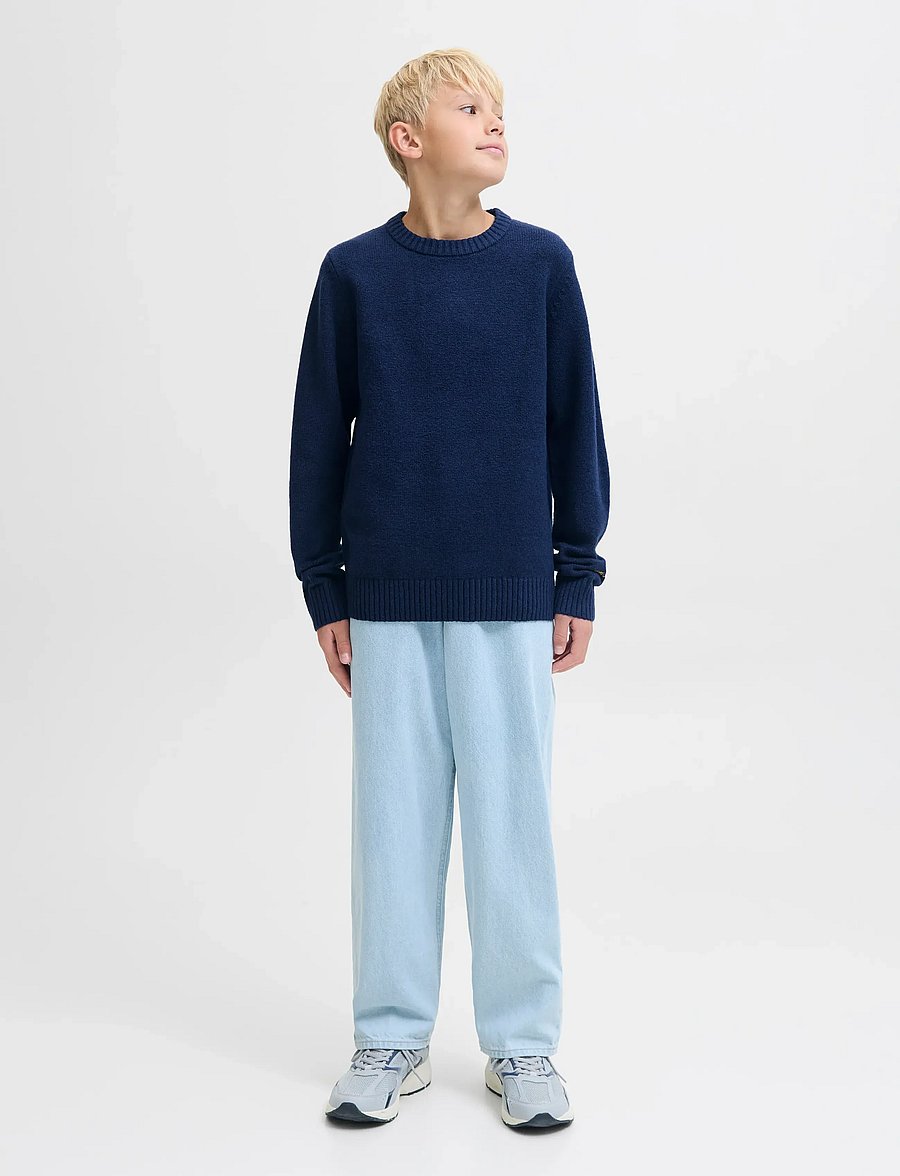 Jack & Jones - JORNORREBRO KNIT CREW NECK SN JNR - trøjer - ocean cavern - 4