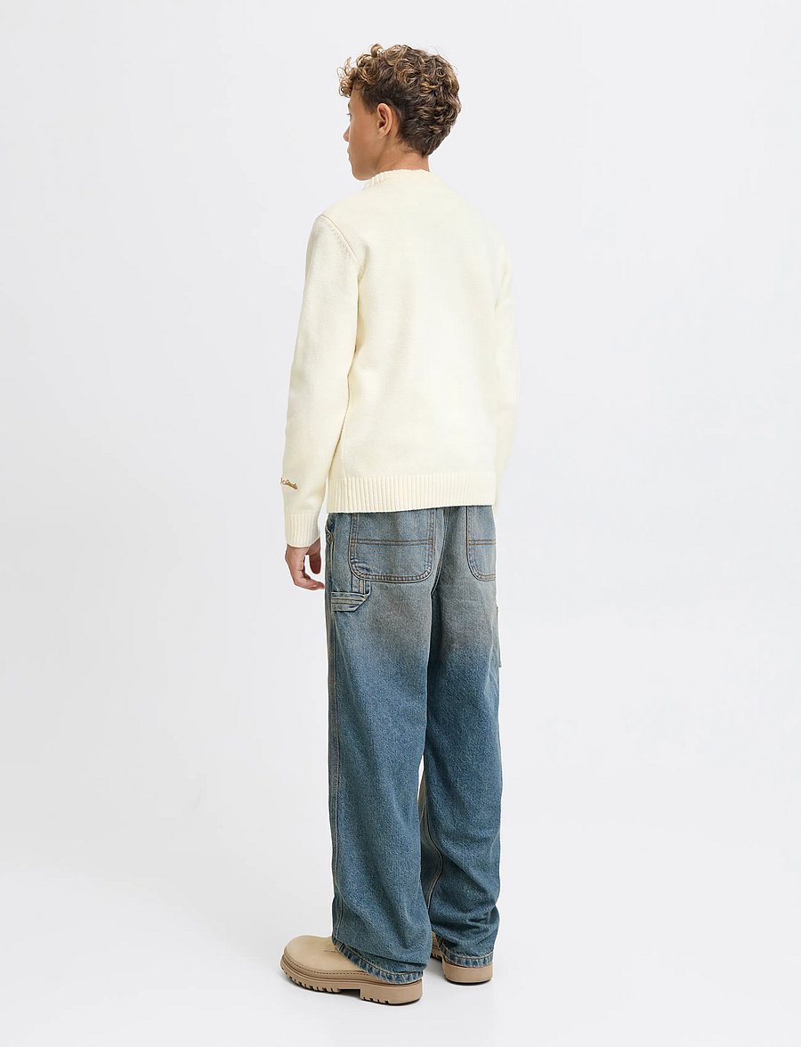 Jack & Jones - JORNORREBRO KNIT CREW NECK SN JNR - trøjer - sea salt - 3