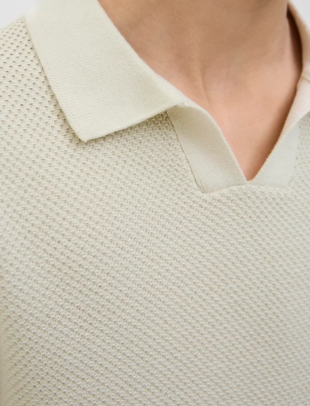 Jack & Jones - JPRCCEASTON KNIT SPLIT NECK SS JNR - kurzärmelig - whitecap gray - 2