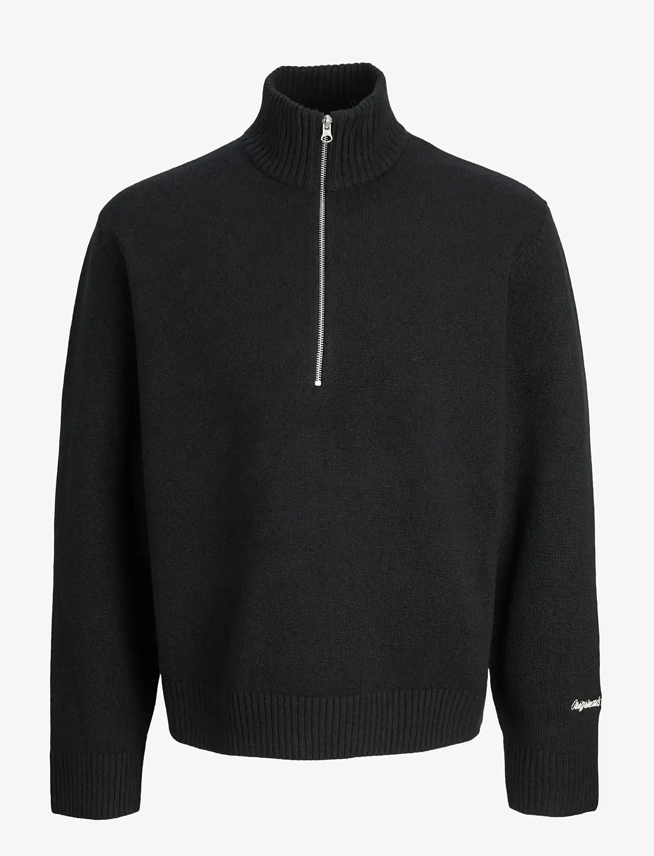 Jack & Jones - JORNORREBRO KNIT HALF ZIP JNR - trøjer - black - 1