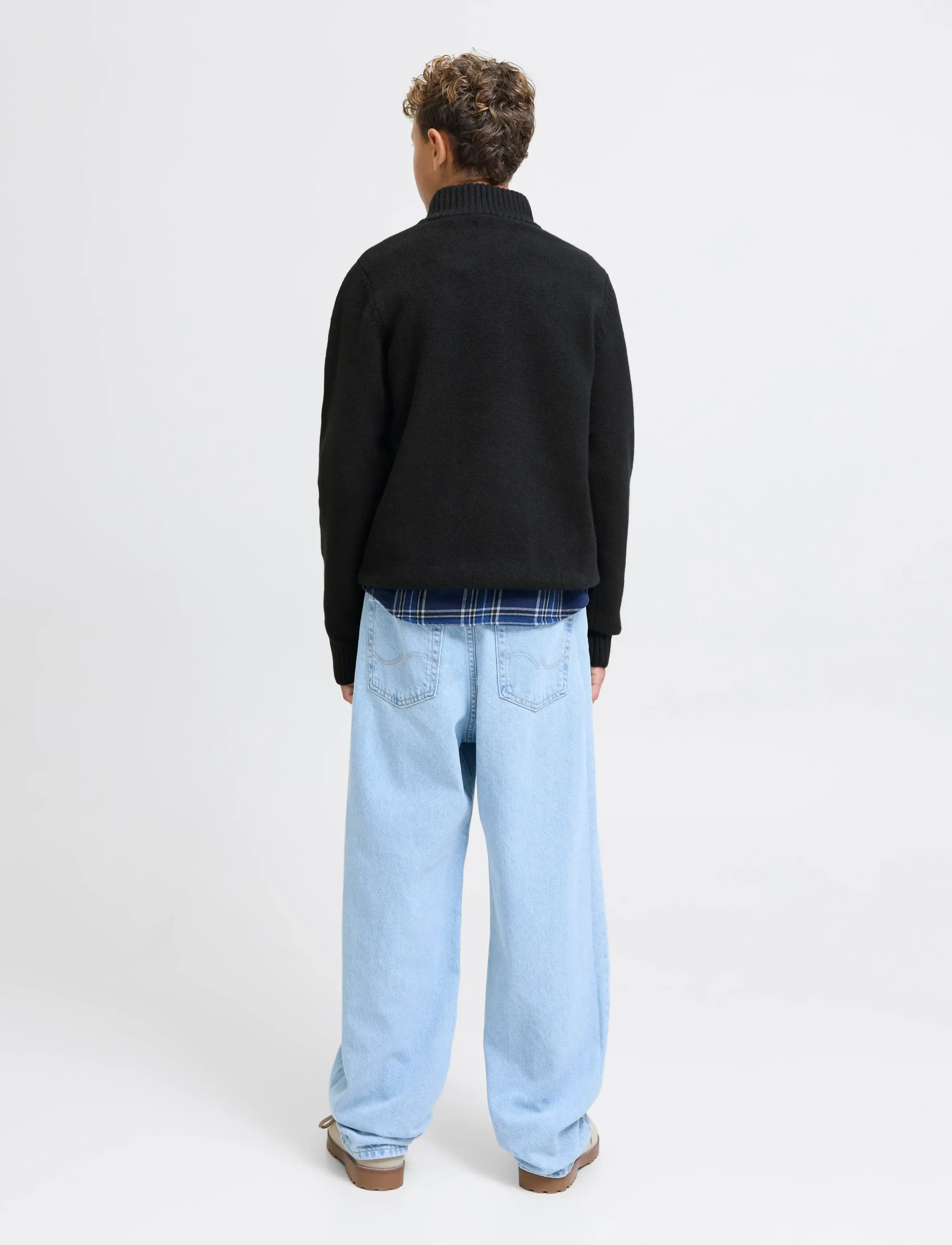 Jack & Jones - JORNORREBRO KNIT HALF ZIP JNR - trøjer - black - 2