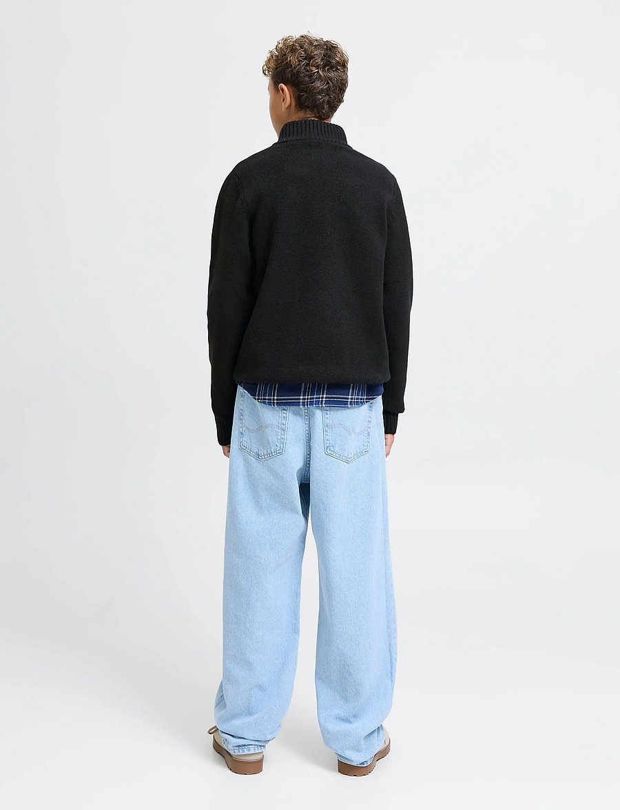 Jack & Jones - JORNORREBRO KNIT HALF ZIP JNR - trøjer - black - 2
