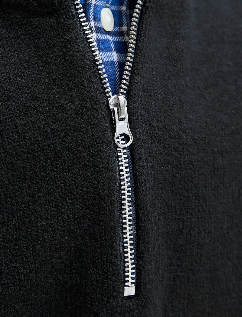 Jack & Jones - JORNORREBRO KNIT HALF ZIP JNR - trøjer - black - 5