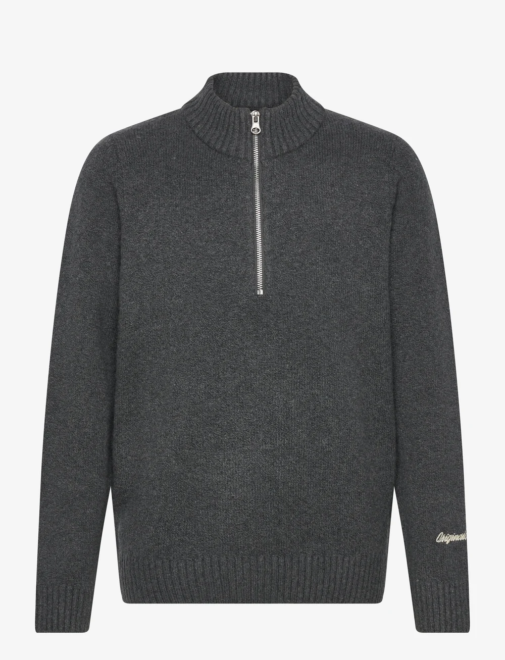 Jack & Jones - JORNORREBRO KNIT HALF ZIP JNR - pullover - dark grey melange - 0