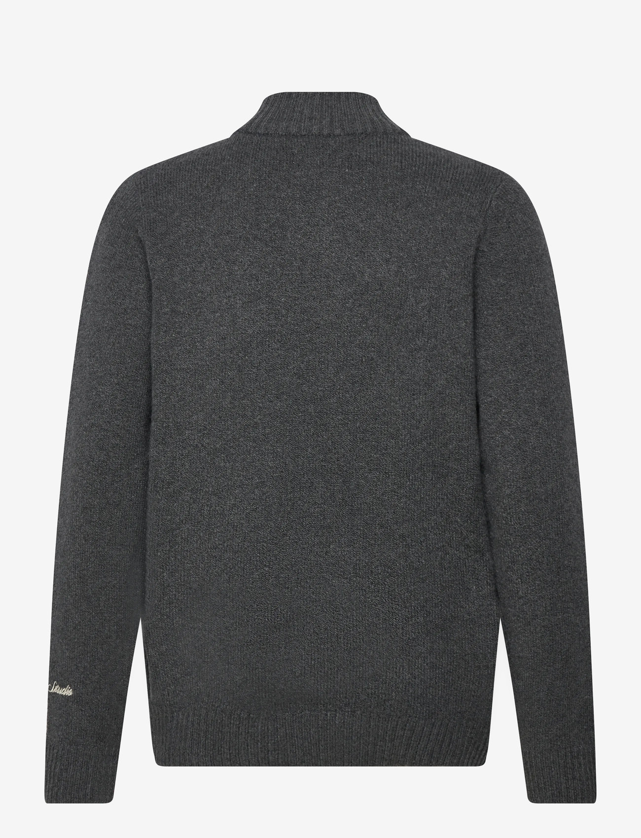 Jack & Jones - JORNORREBRO KNIT HALF ZIP JNR - jumpers - dark grey melange - 2