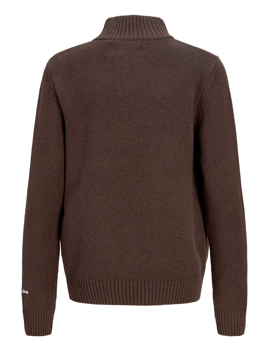 Jack & Jones - JORNORREBRO KNIT HALF ZIP JNR - trøjer - mulch - 1