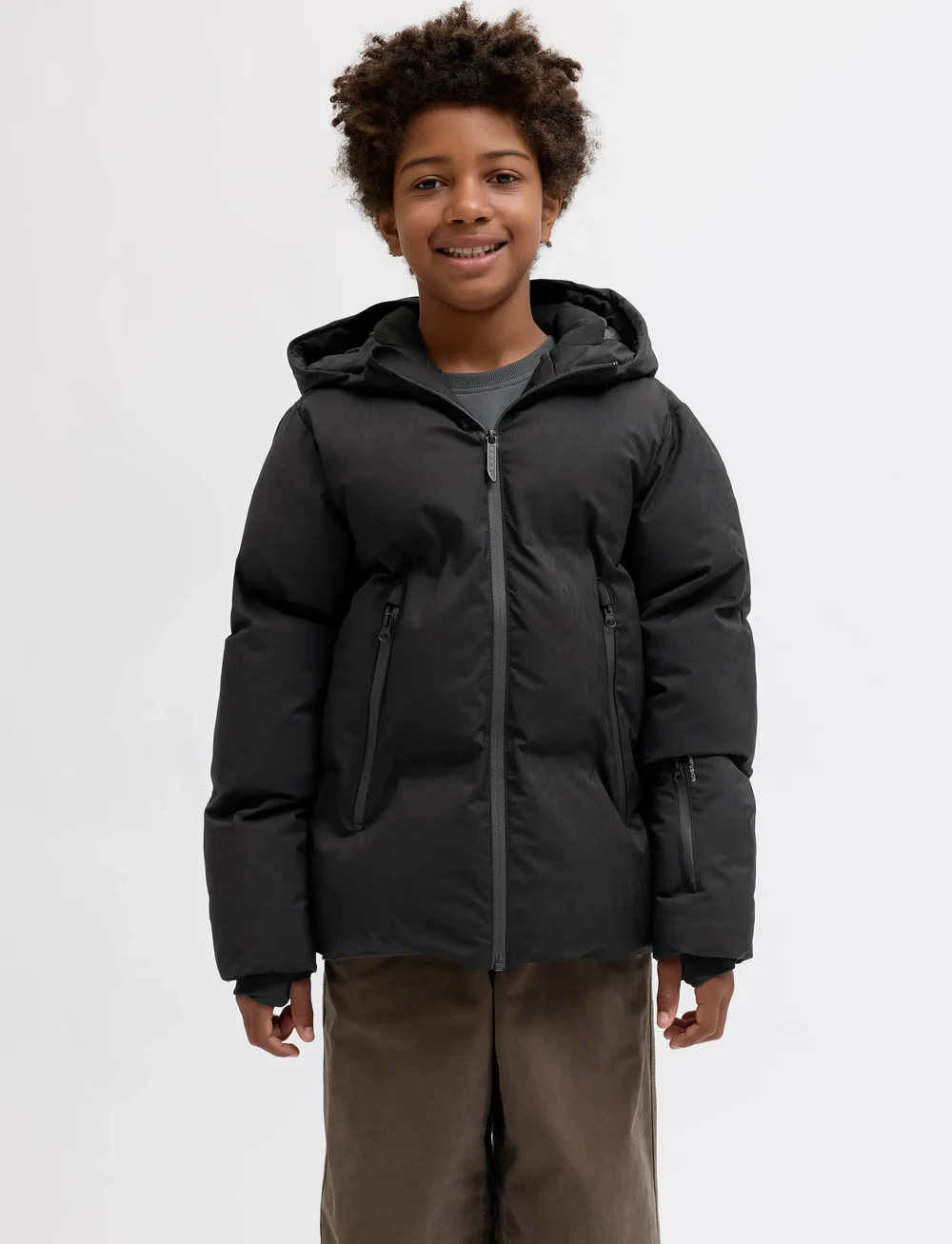 Jack & Jones - JCOFUSION TECHNICAL PUFFER JACKET JNR - winterjacke - black - 0