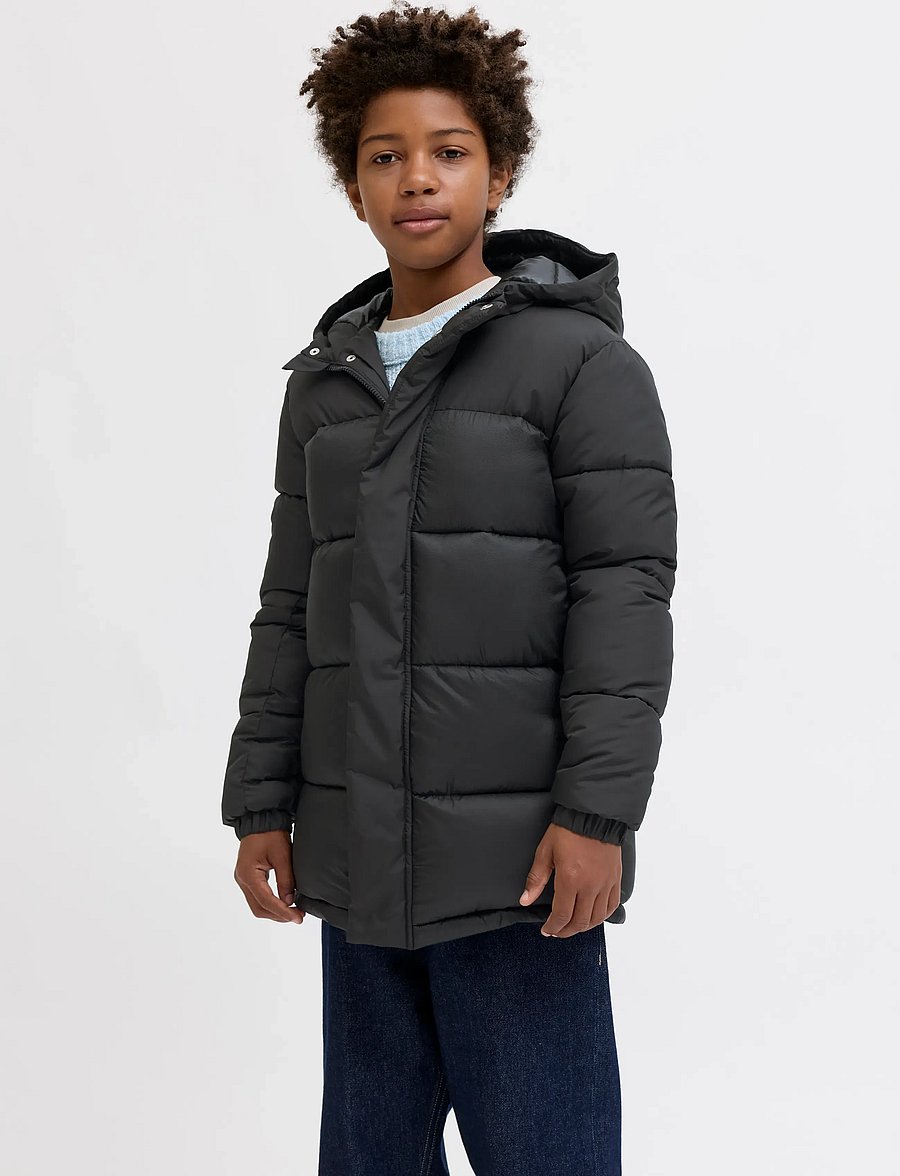Jack & Jones - JCOUNION LONG PUFFER JACKET JNR - winterjacke - black - 0