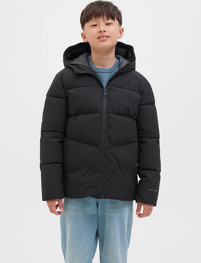 Jack & Jones - JJGLOBAL PUFFER JACKET JNR - vinterjakker - black - 0