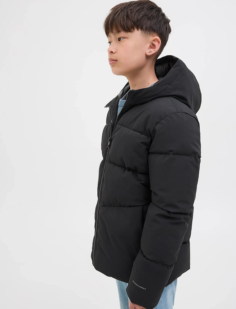 Jack & Jones - JJGLOBAL PUFFER JACKET JNR - vinterjakker - black - 4