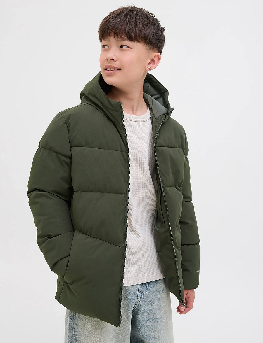 Jack & Jones - JJGLOBAL PUFFER JACKET JNR - vinterjakker - rosin - 3