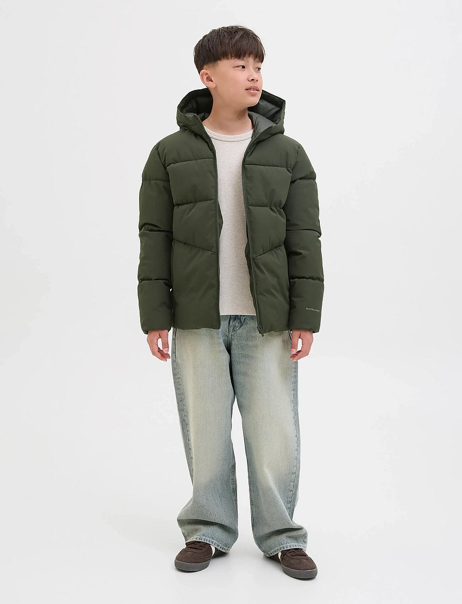 Jack & Jones - JJGLOBAL PUFFER JACKET JNR - vinterjakker - rosin - 4