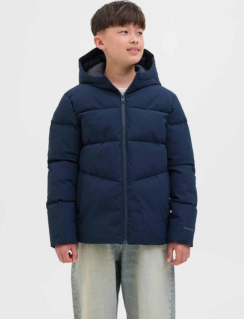 Jack & Jones - JJGLOBAL PUFFER JACKET JNR - vinterjackor - sky captain - 0