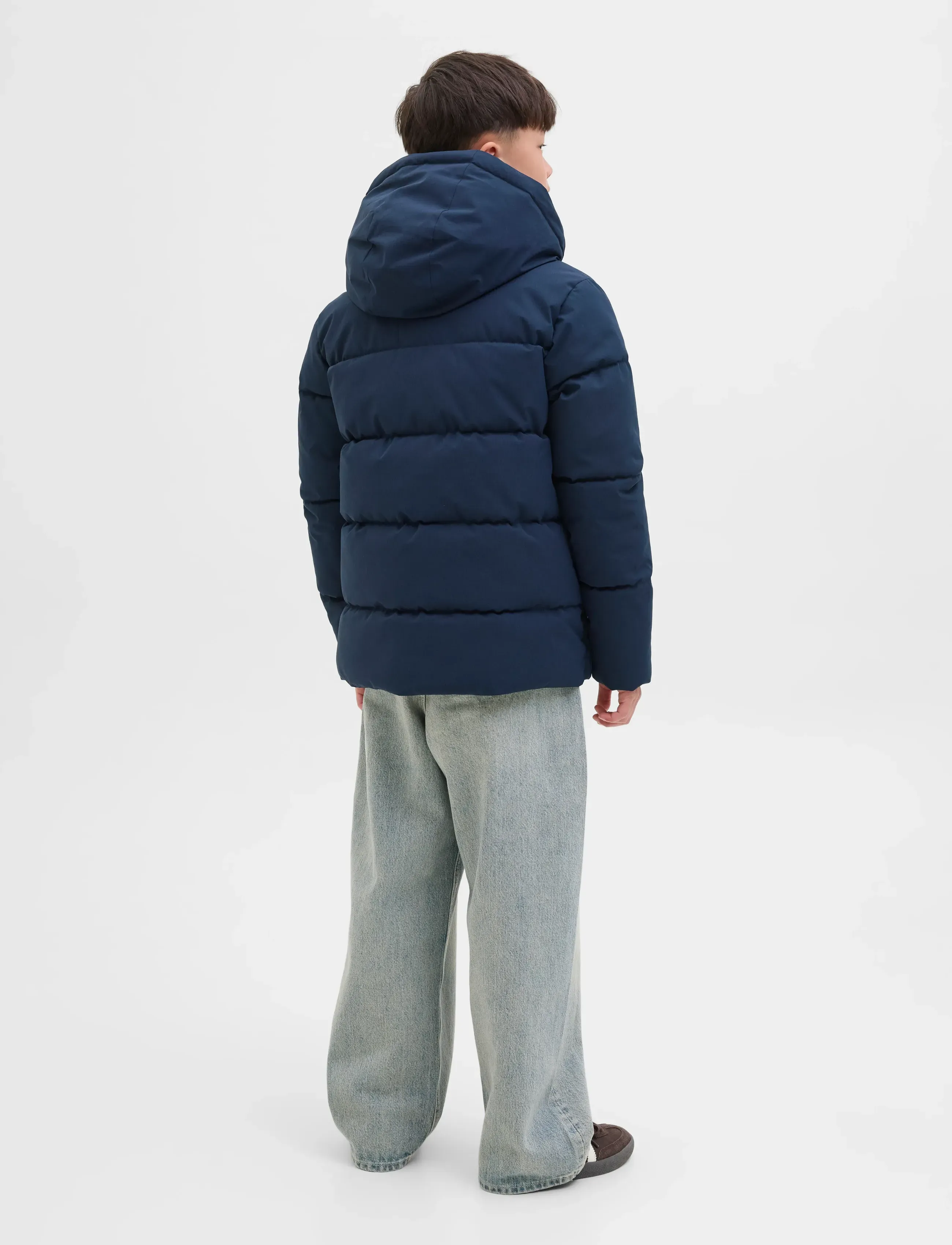 Jack & Jones - JJGLOBAL PUFFER JACKET JNR - winter jackets - sky captain - 2