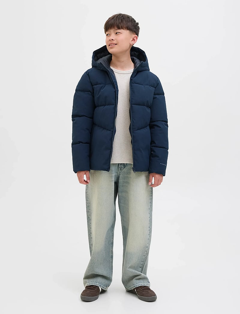 Jack & Jones - JJGLOBAL PUFFER JACKET JNR - vinterjackor - sky captain - 4