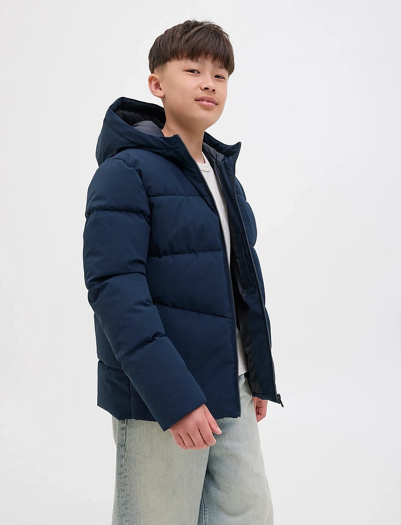 Jack & Jones - JJGLOBAL PUFFER JACKET JNR - vinterjackor - sky captain - 5