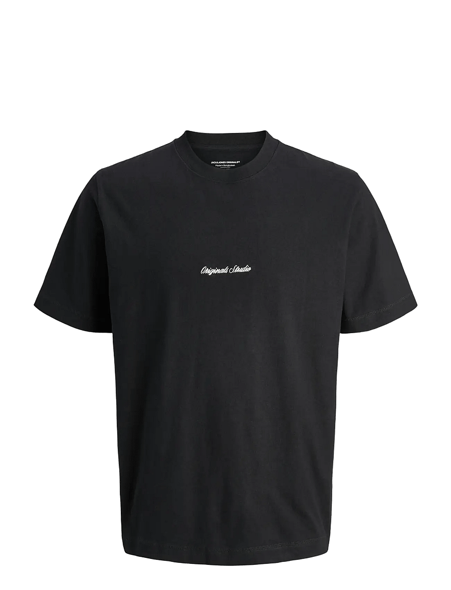 Jack & Jones - JORNORREBRO EMB TEE SS CN NOOS JNR - kurzärmelige - black - 1