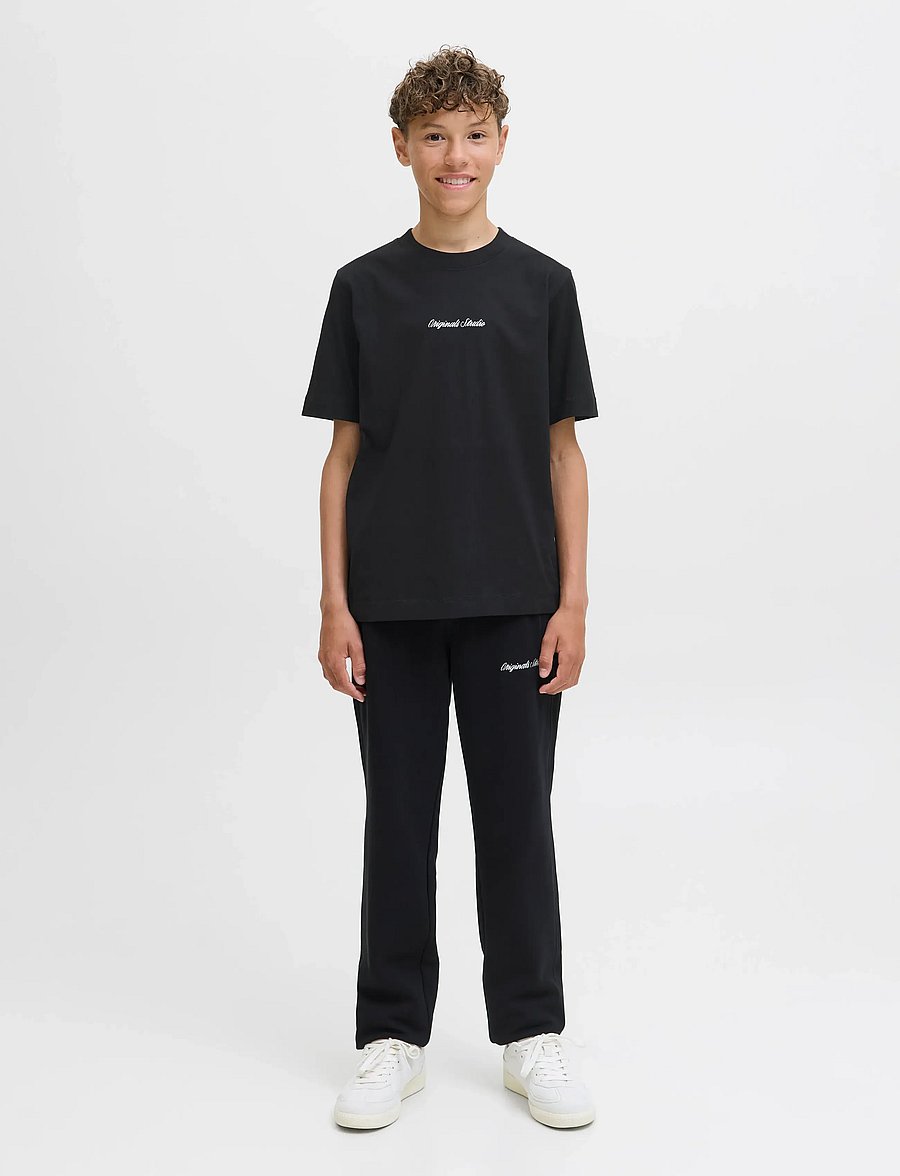 Jack & Jones - JORNORREBRO EMB TEE SS CN NOOS JNR - kurzärmelige - black - 3