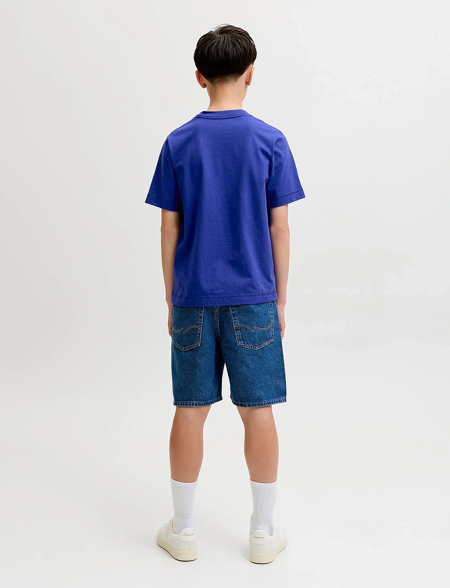 Jack & Jones - JORNORREBRO EMB TEE SS CN NOOS JNR - lühikeste varrukatega t-särgid - bluing - 3