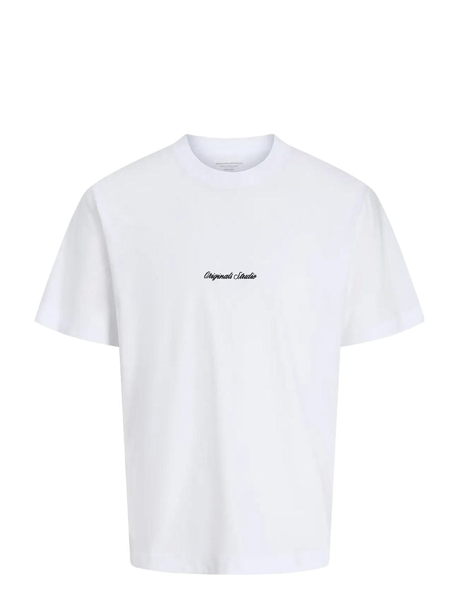 Jack & Jones - JORNORREBRO EMB TEE SS CN NOOS JNR - kurzärmelige - bright white - 1