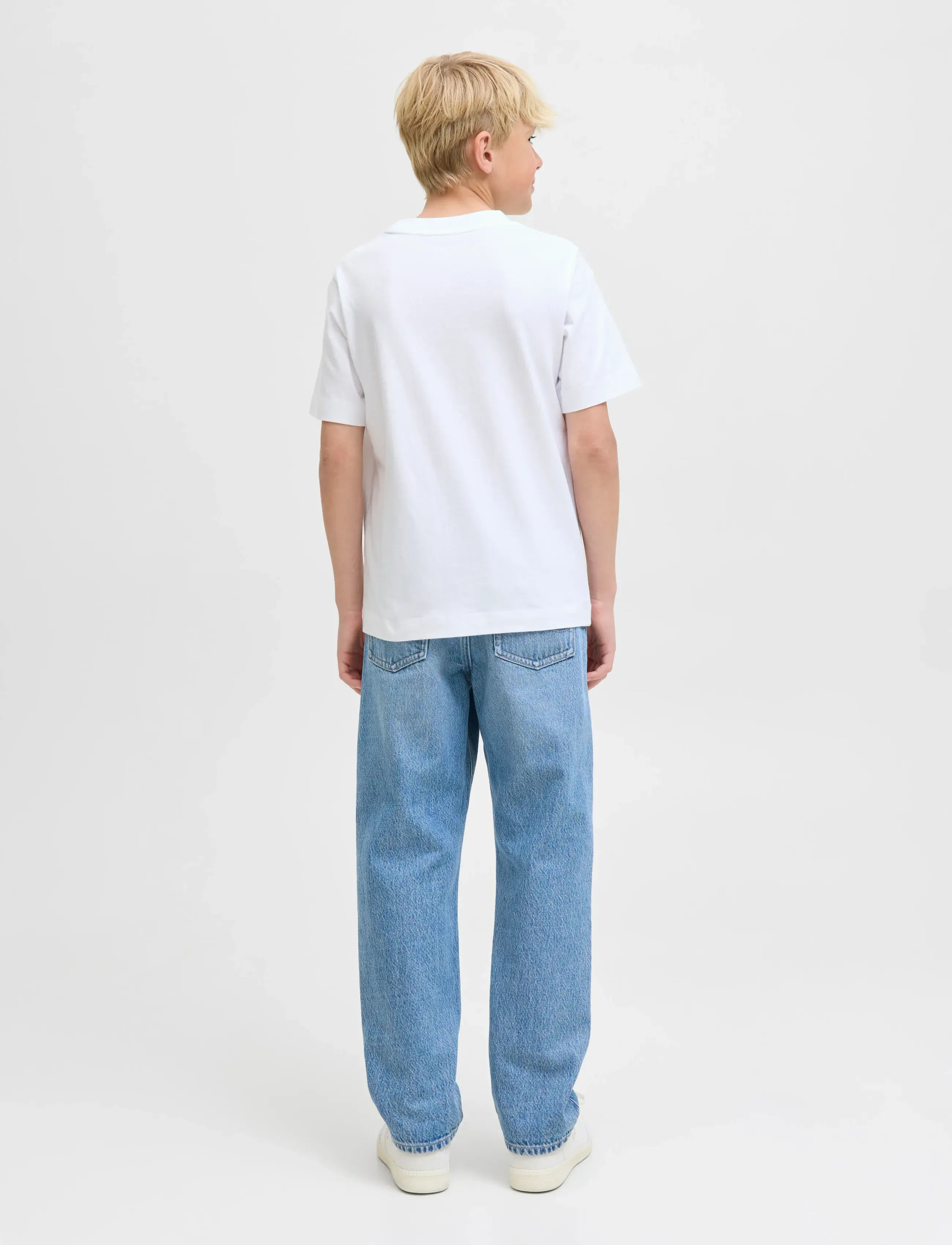 Jack & Jones - JORNORREBRO EMB TEE SS CN NOOS JNR - t-shirts à manches courtes - bright white - 2
