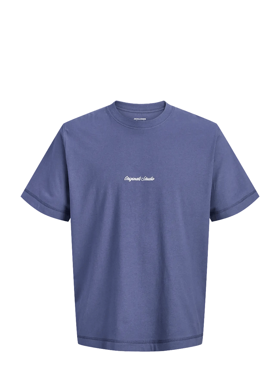 Jack & Jones - JORNORREBRO EMB TEE SS CN NOOS JNR - lühikeste varrukatega t-särgid - crown blue - 1