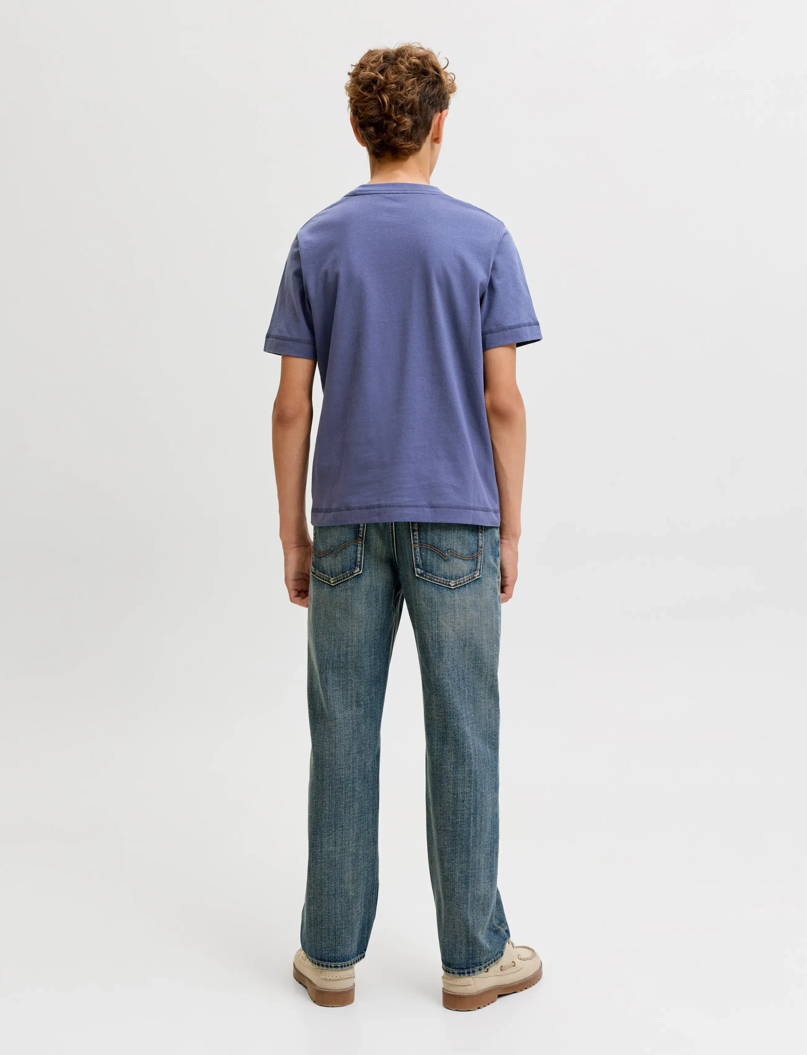 Jack & Jones - JORNORREBRO EMB TEE SS CN NOOS JNR - lühikeste varrukatega t-särgid - crown blue - 3