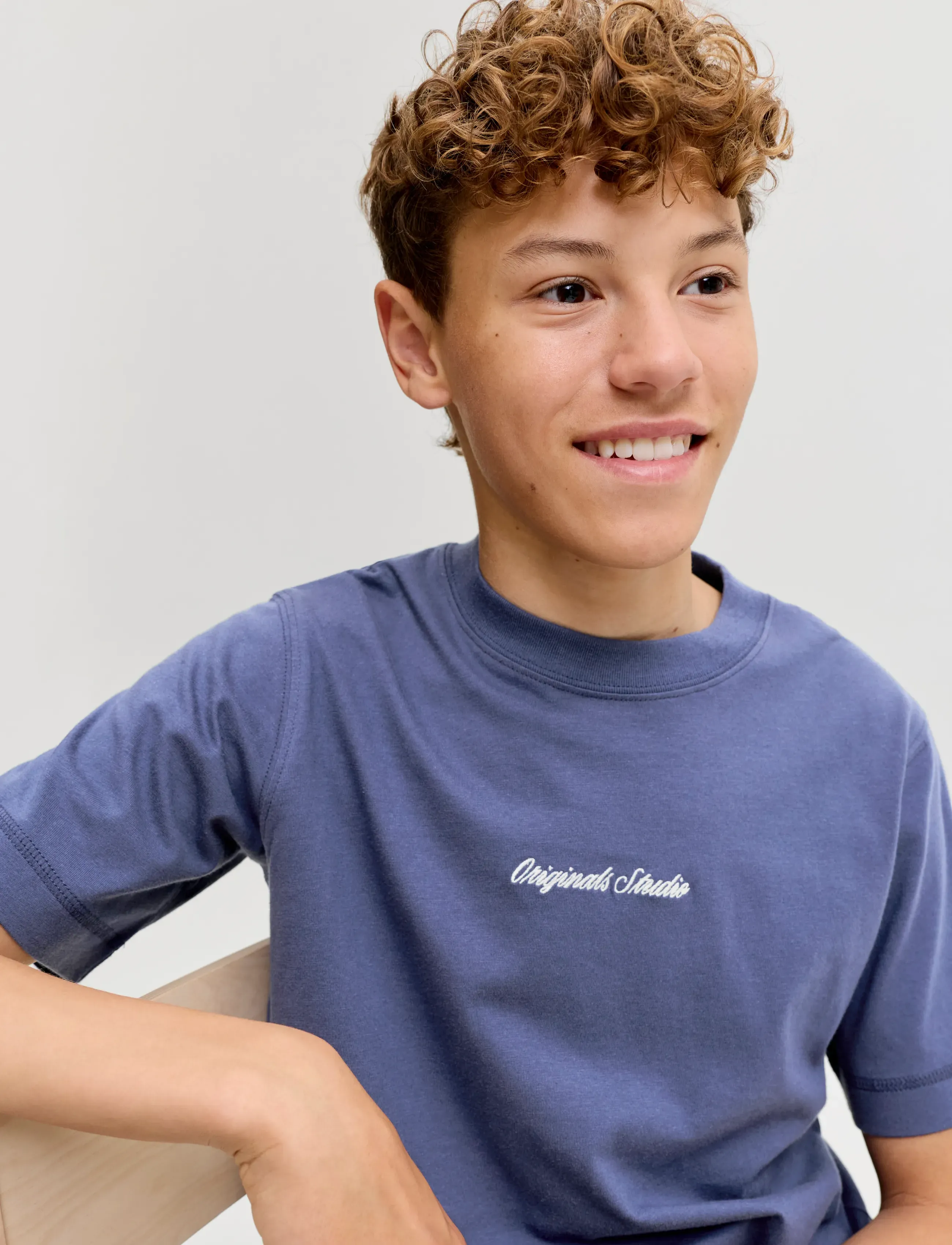 Jack & Jones - JORNORREBRO EMB TEE SS CN NOOS JNR - lühikeste varrukatega t-särgid - crown blue - 5