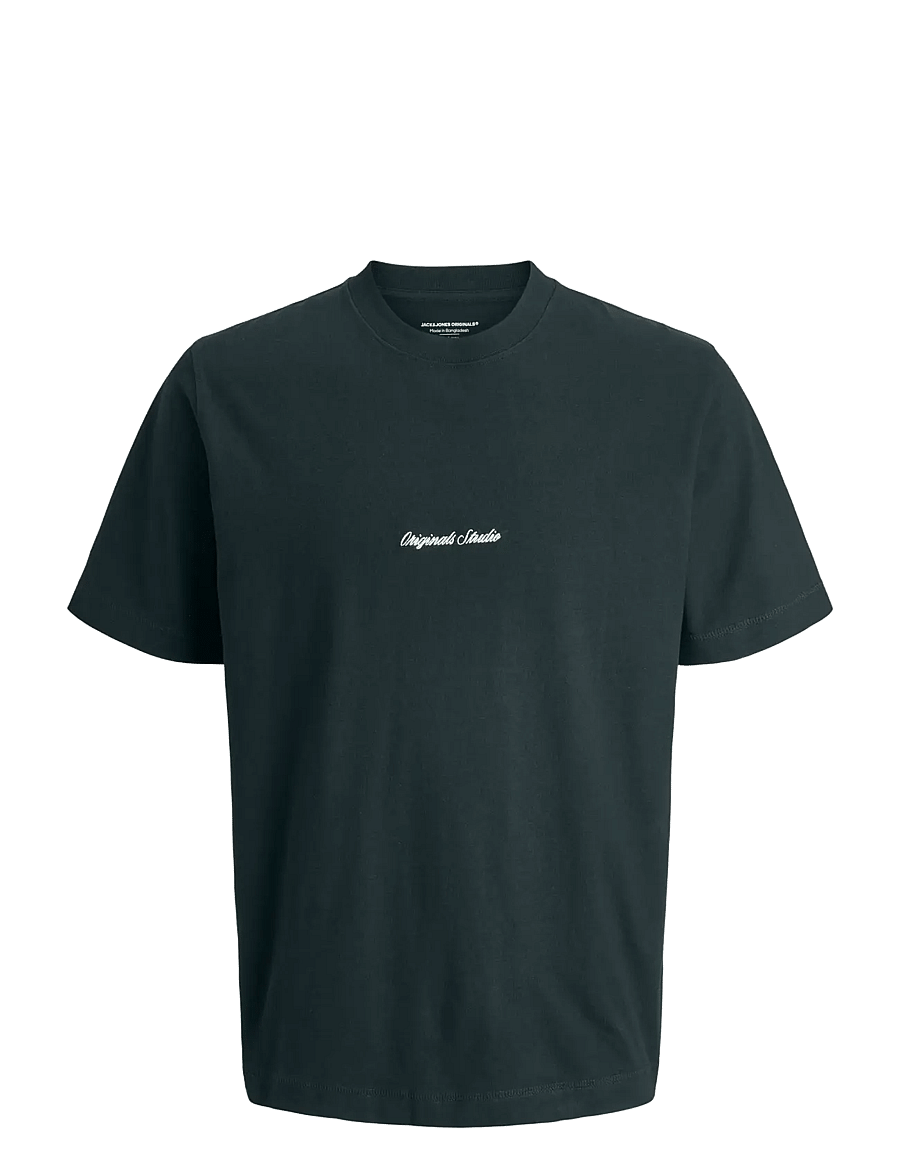 Jack & Jones - JORNORREBRO EMB TEE SS CN NOOS JNR - t-krekli ar īsām piedurknēm - forest river - 1