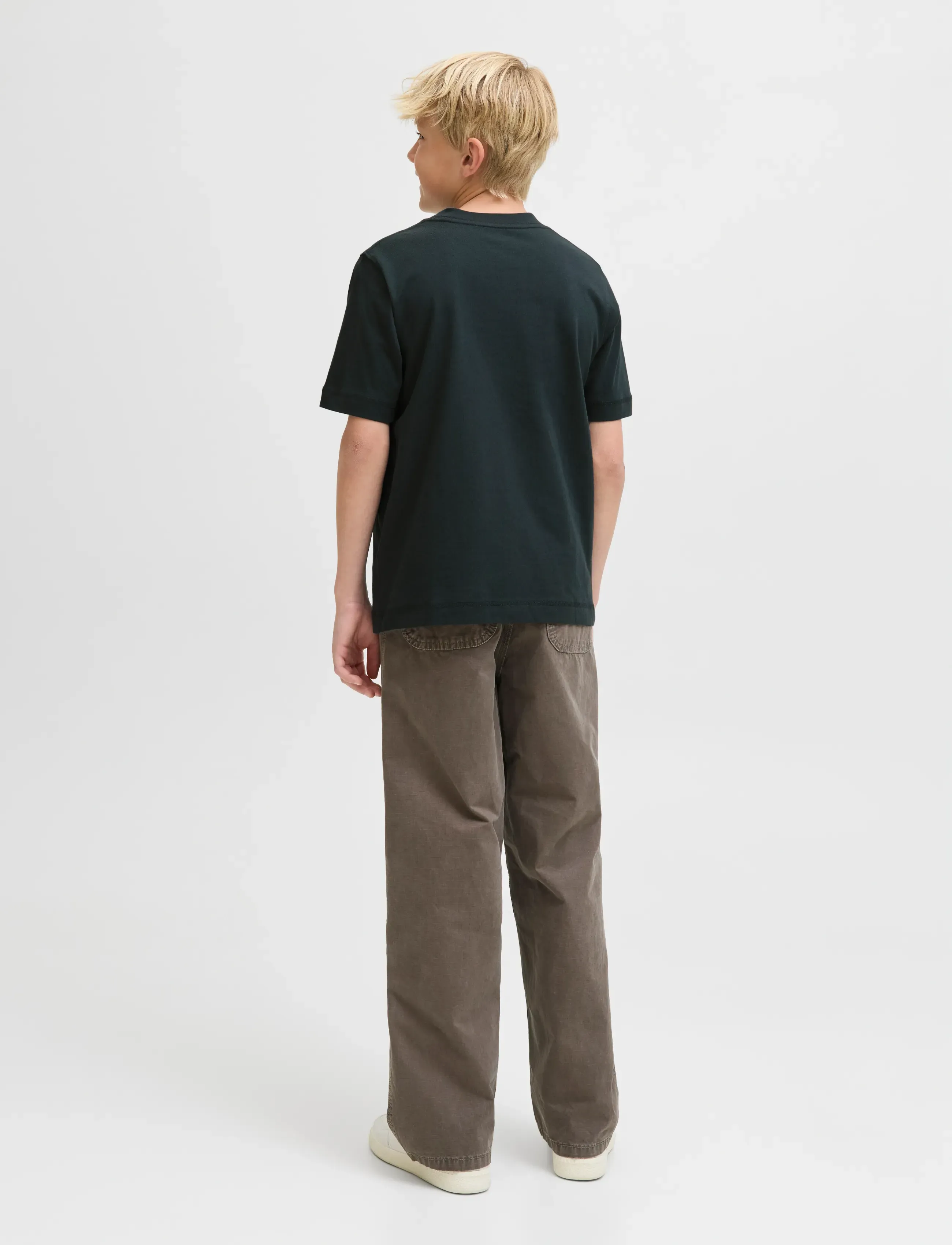 Jack & Jones - JORNORREBRO EMB TEE SS CN NOOS JNR - t-krekli ar īsām piedurknēm - forest river - 2
