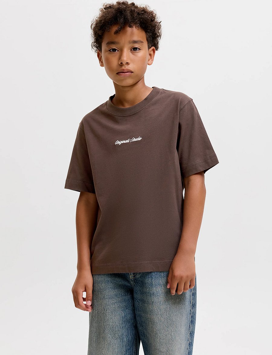 Jack & Jones - JORNORREBRO EMB TEE SS CN NOOS JNR - lühikeste varrukatega t-särgid - java - 0