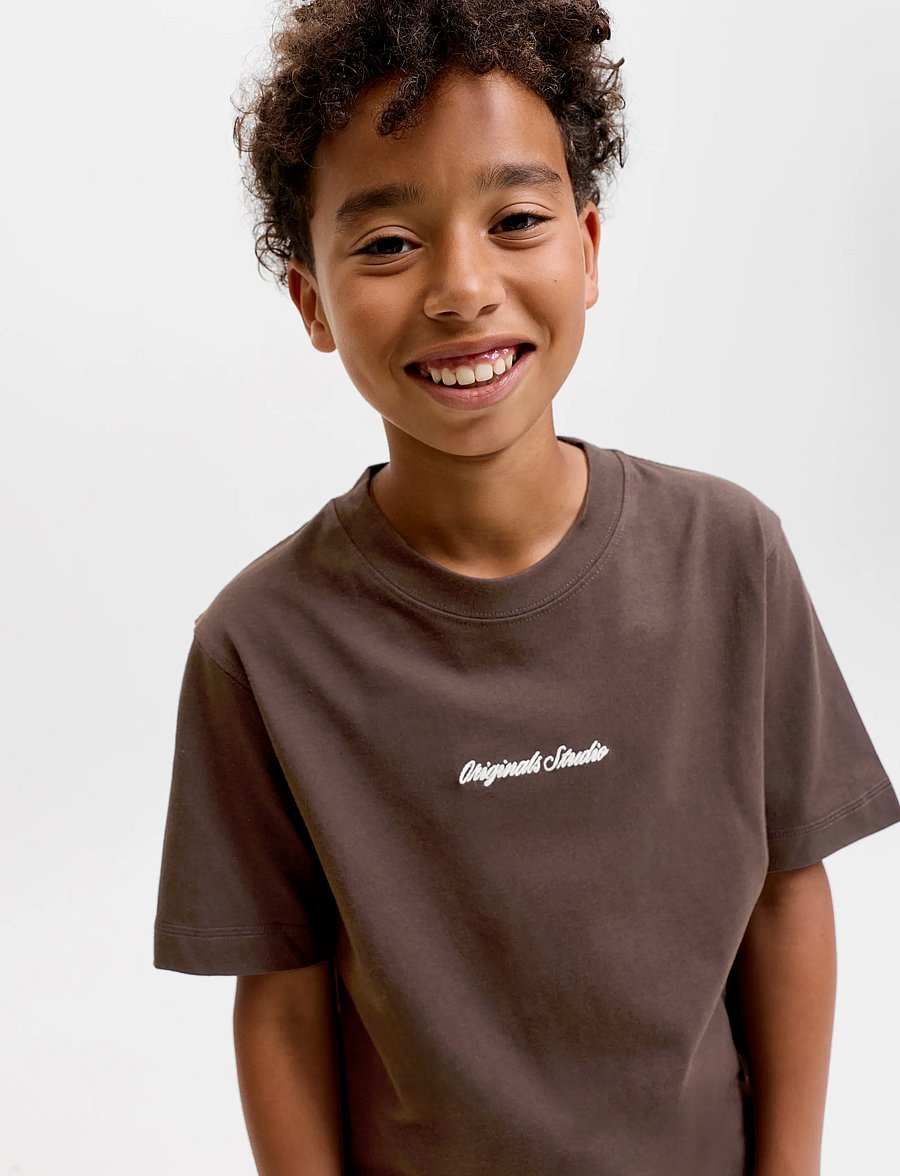 Jack & Jones - JORNORREBRO EMB TEE SS CN NOOS JNR - lühikeste varrukatega t-särgid - java - 5