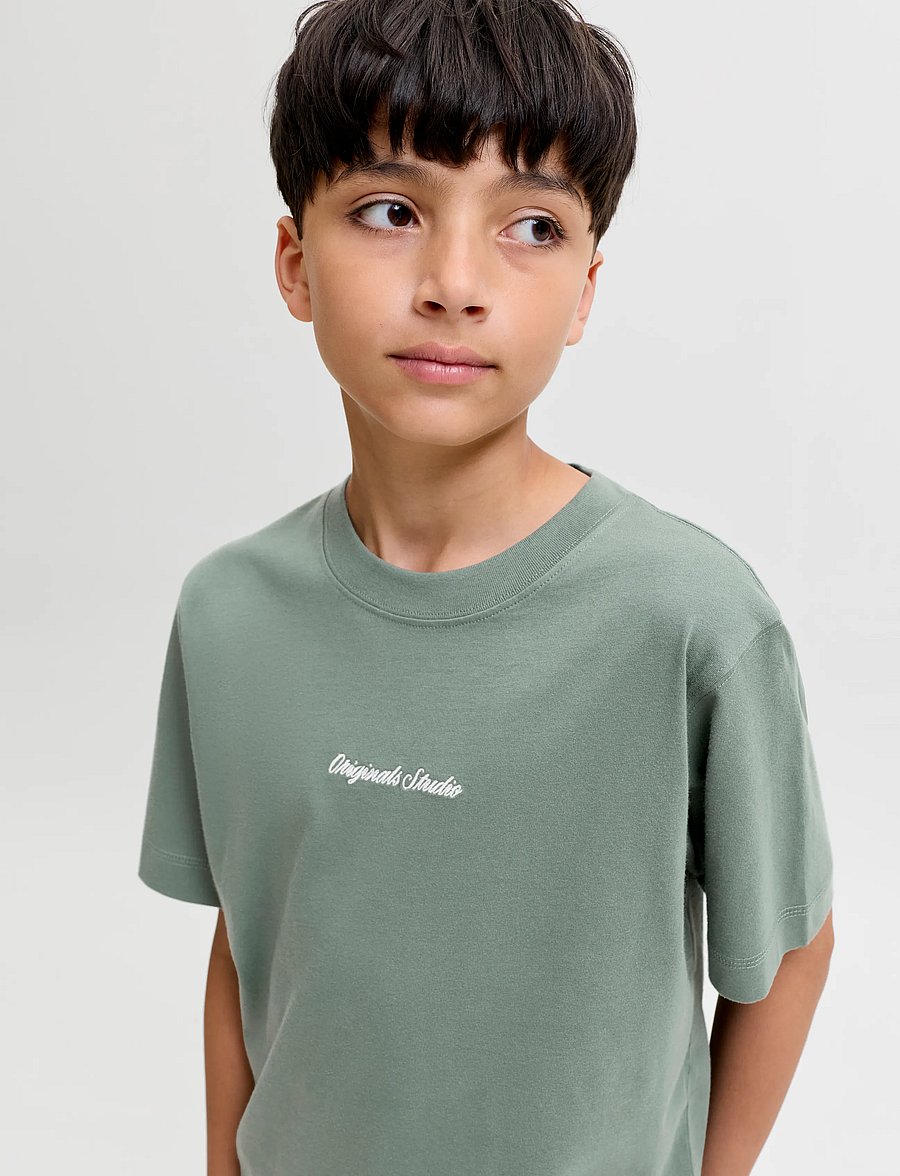 Jack & Jones - JORNORREBRO EMB TEE SS CN NOOS JNR - lühikeste varrukatega t-särgid - laurel wreath - 5