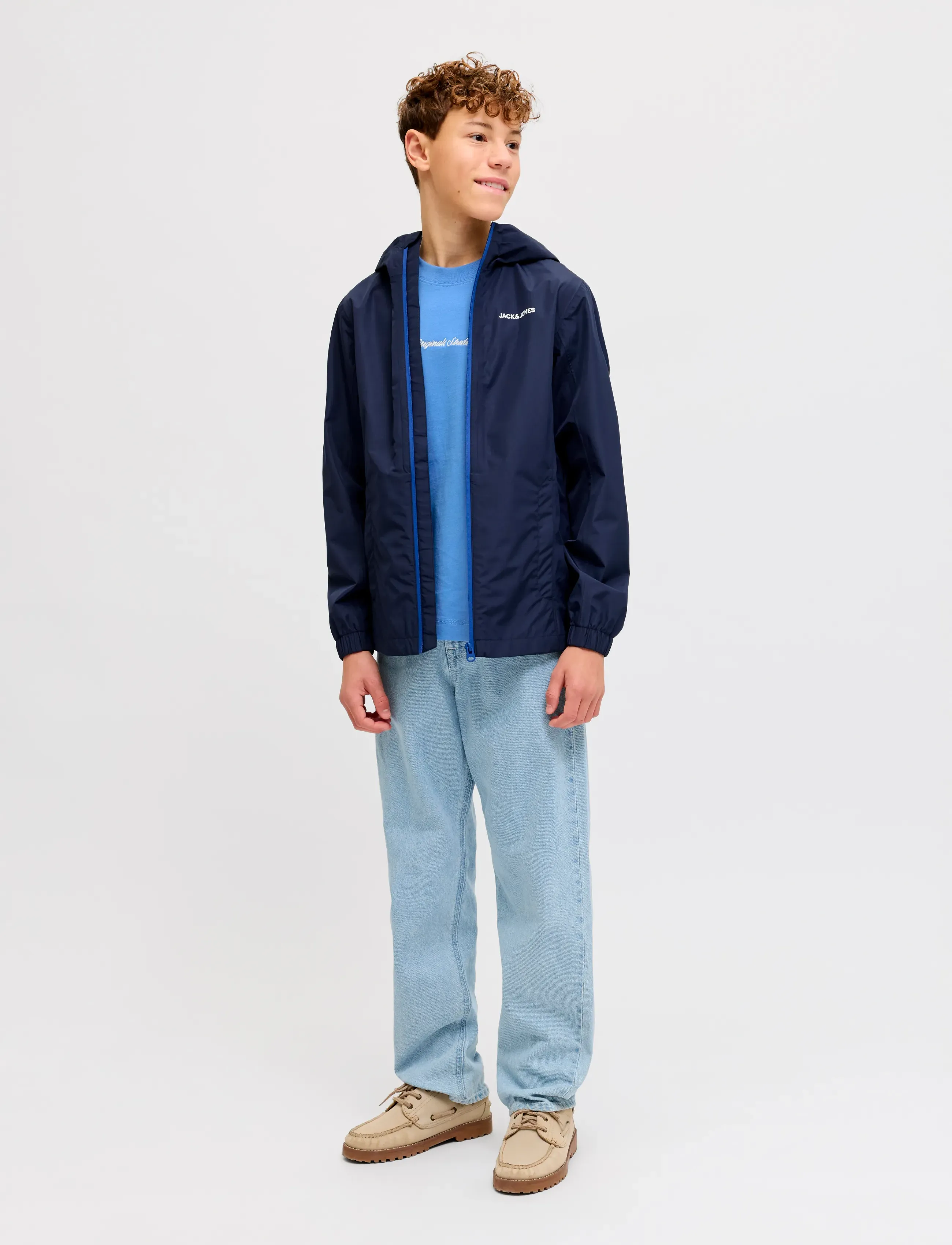 Jack & Jones - JORNORREBRO EMB TEE SS CN NOOS JNR - t-shirts à manches courtes - marina - 3