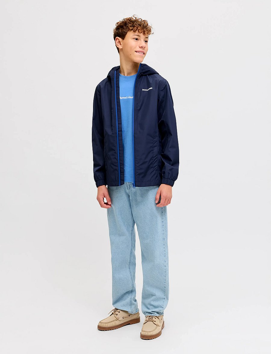 Jack & Jones - JORNORREBRO EMB TEE SS CN NOOS JNR - kurzärmelige - marina - 3