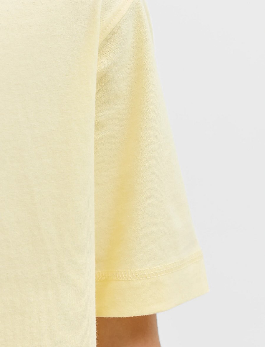 Jack & Jones - JORNORREBRO EMB TEE SS CN NOOS JNR - lühikeste varrukatega t-särgid - pastel yellow - 4