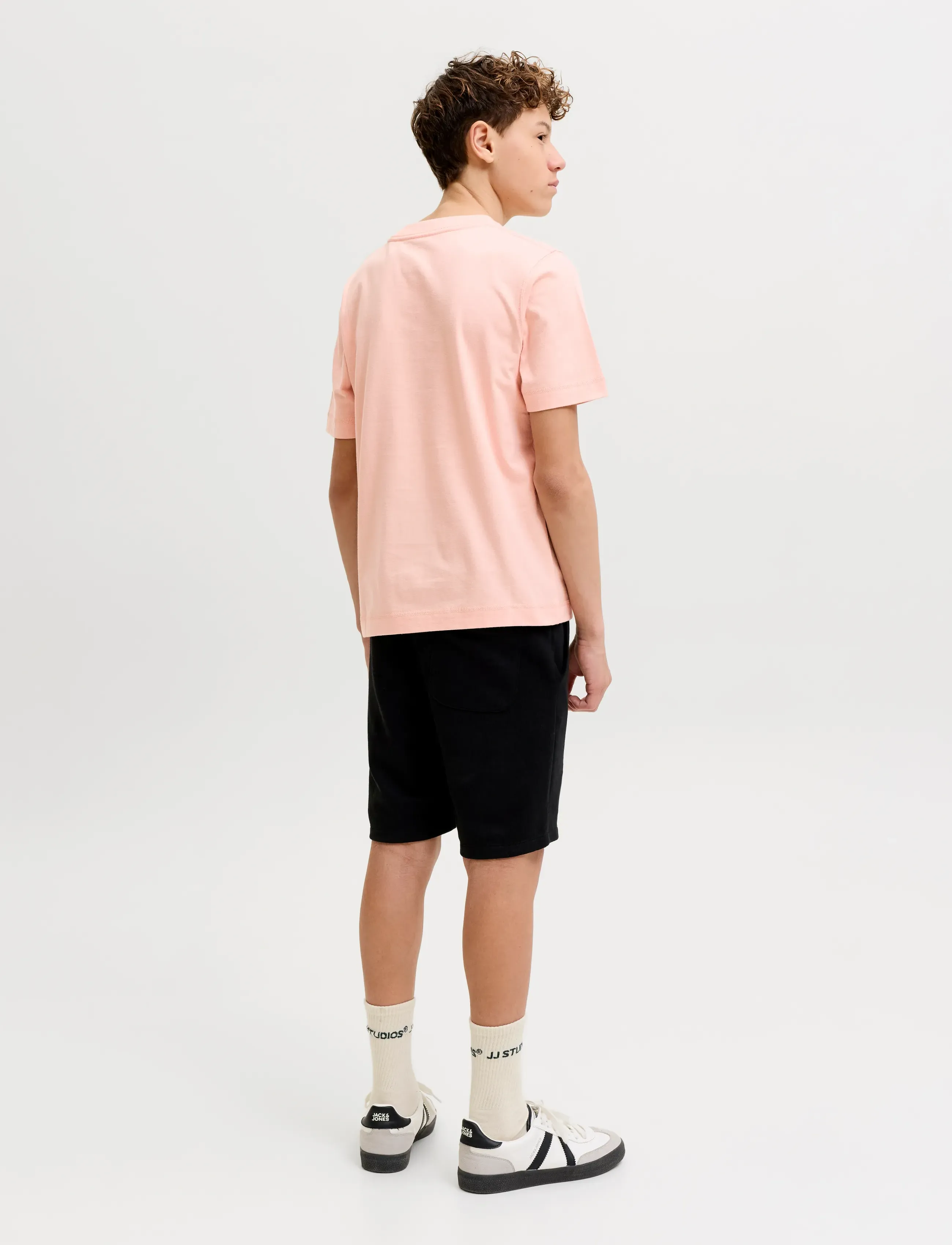 Jack & Jones - JORNORREBRO EMB TEE SS CN NOOS JNR - lühikeste varrukatega t-särgid - peach melba - 2