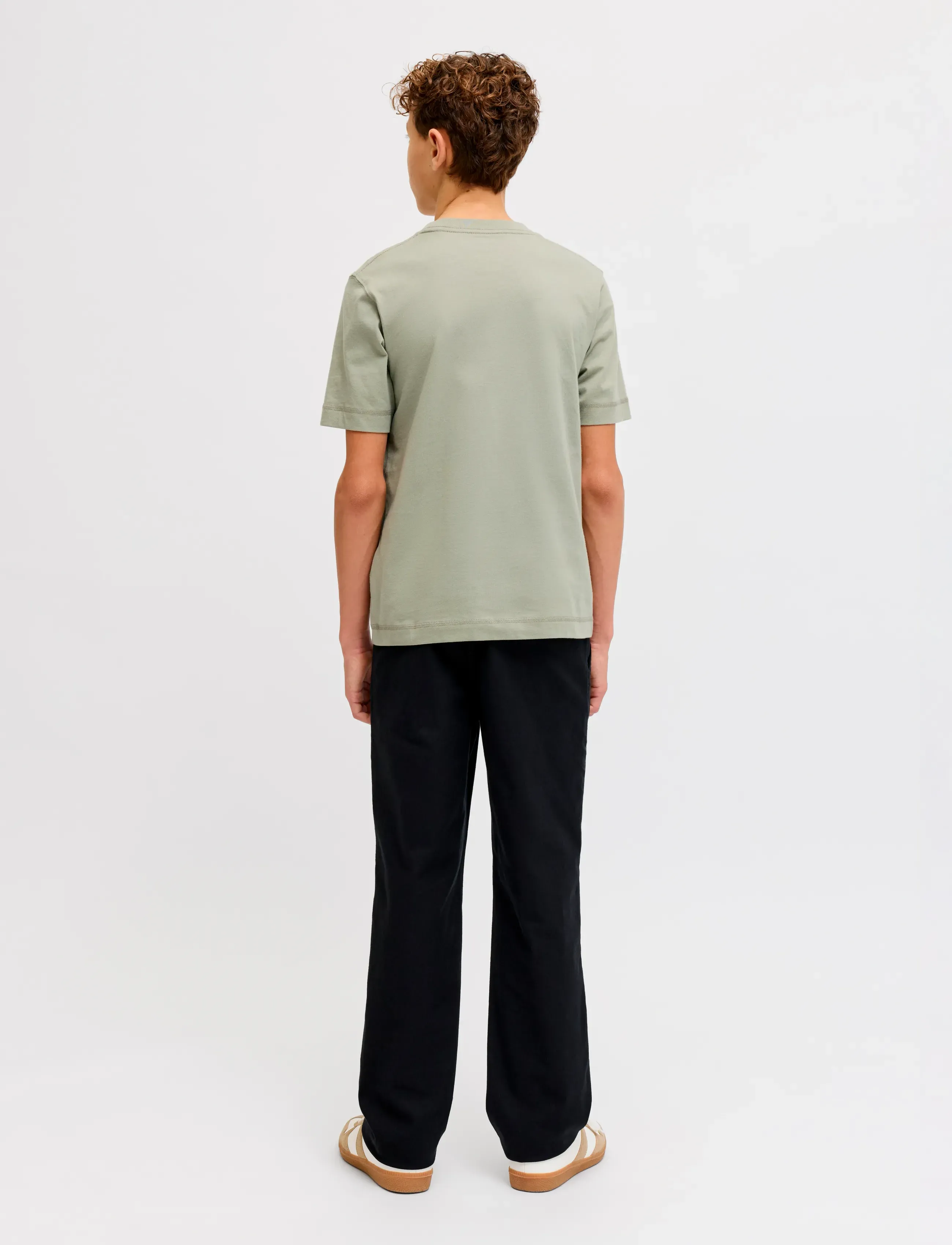 Jack & Jones - JORNORREBRO EMB TEE SS CN NOOS JNR - kortærmede t-shirts - seagrass - 2