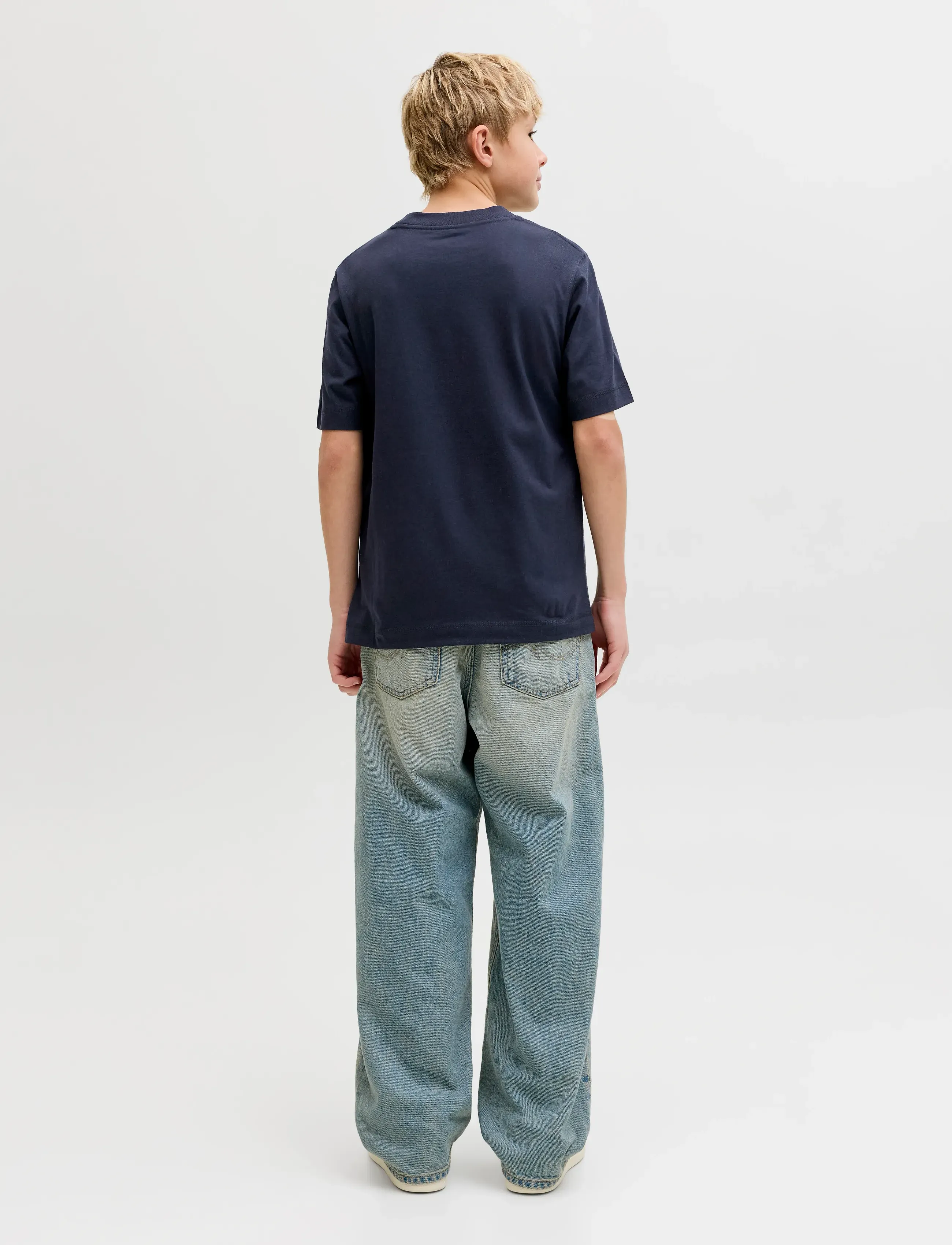 Jack & Jones - JORNORREBRO EMB TEE SS CN NOOS JNR - kortærmede t-shirts - sky captain - 2