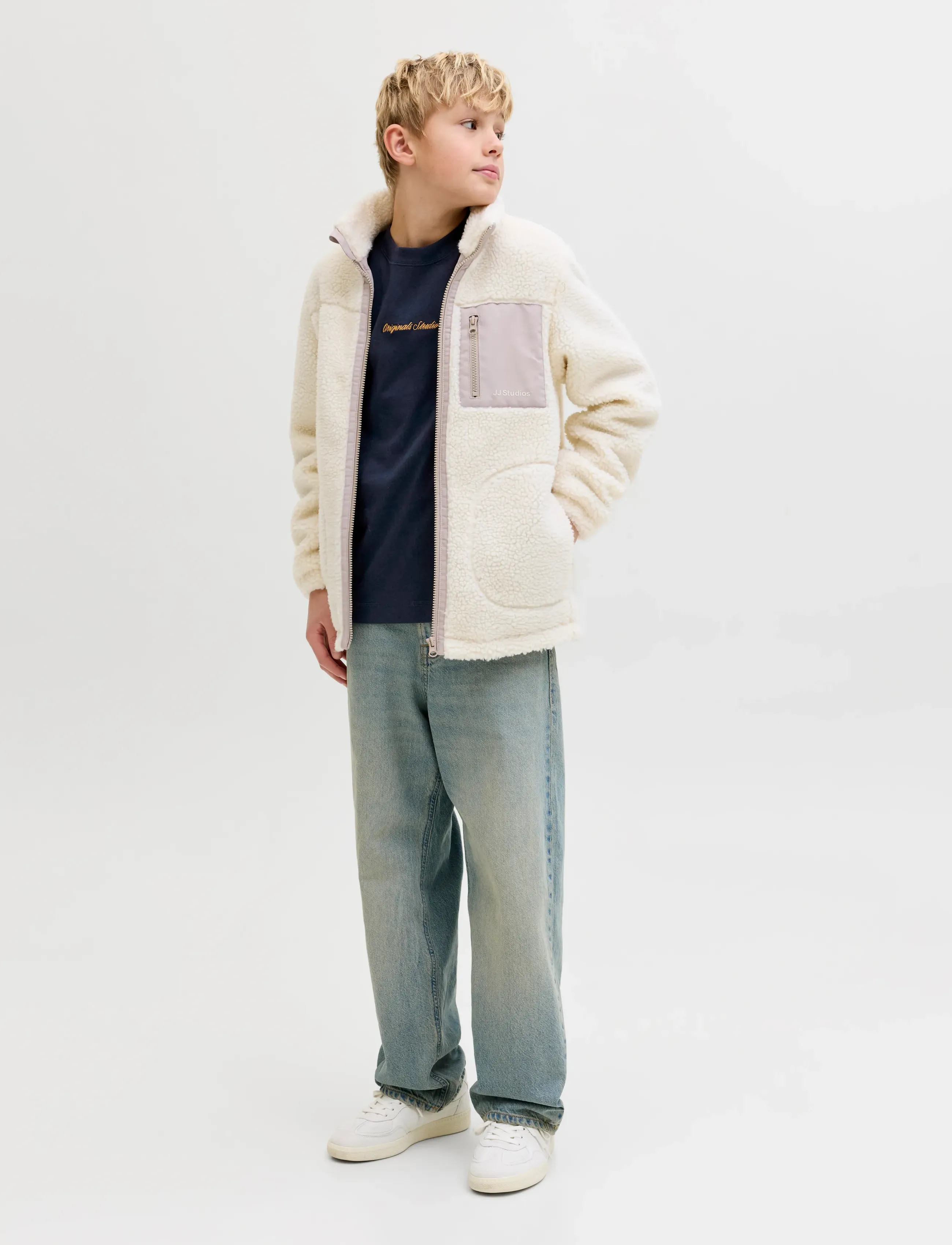 Jack & Jones - JORNORREBRO EMB TEE SS CN NOOS JNR - kortærmede t-shirts - sky captain - 3