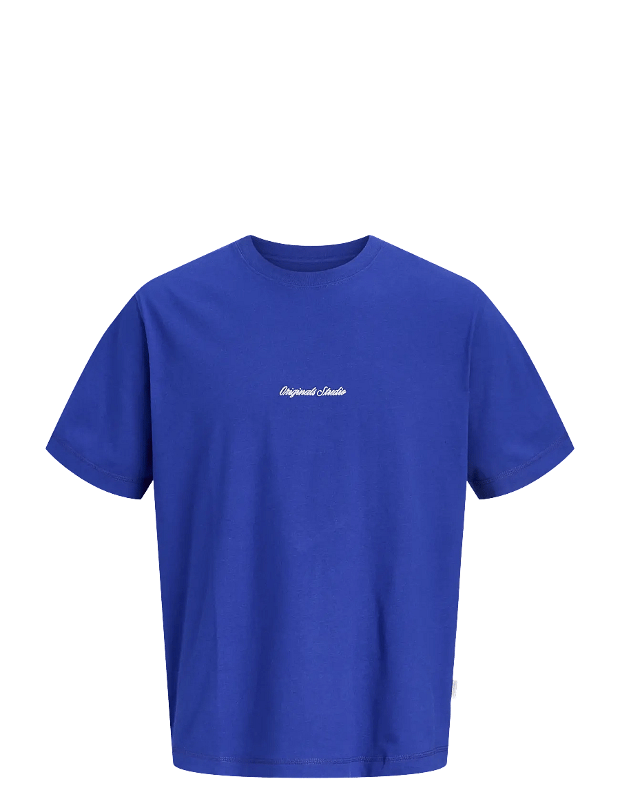 Jack & Jones - JORNORREBRO EMB TEE SS CN NOOS MNI - kurzärmelige - bluing - 0