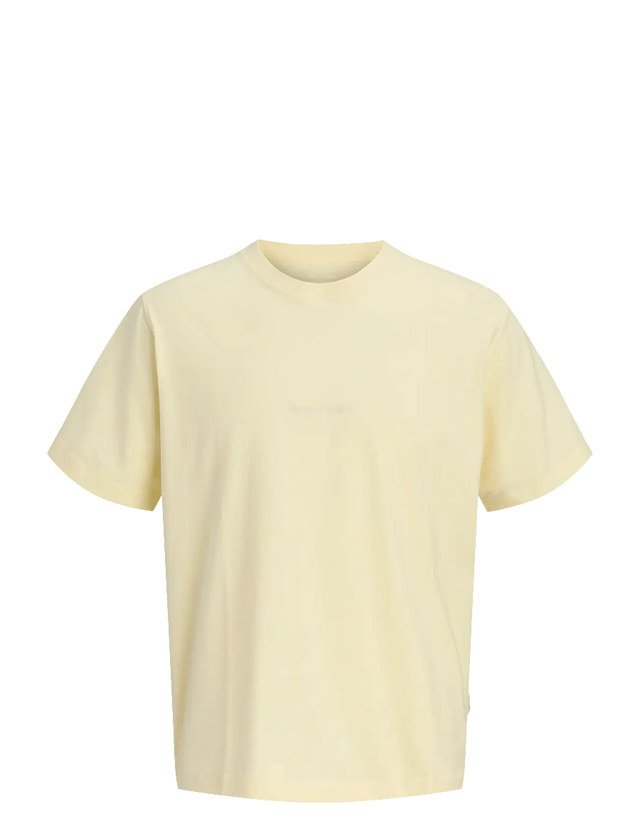 Jack & Jones - JORNORREBRO EMB TEE SS CN NOOS MNI - t-shirts à manches courtes - pastel yellow - 0