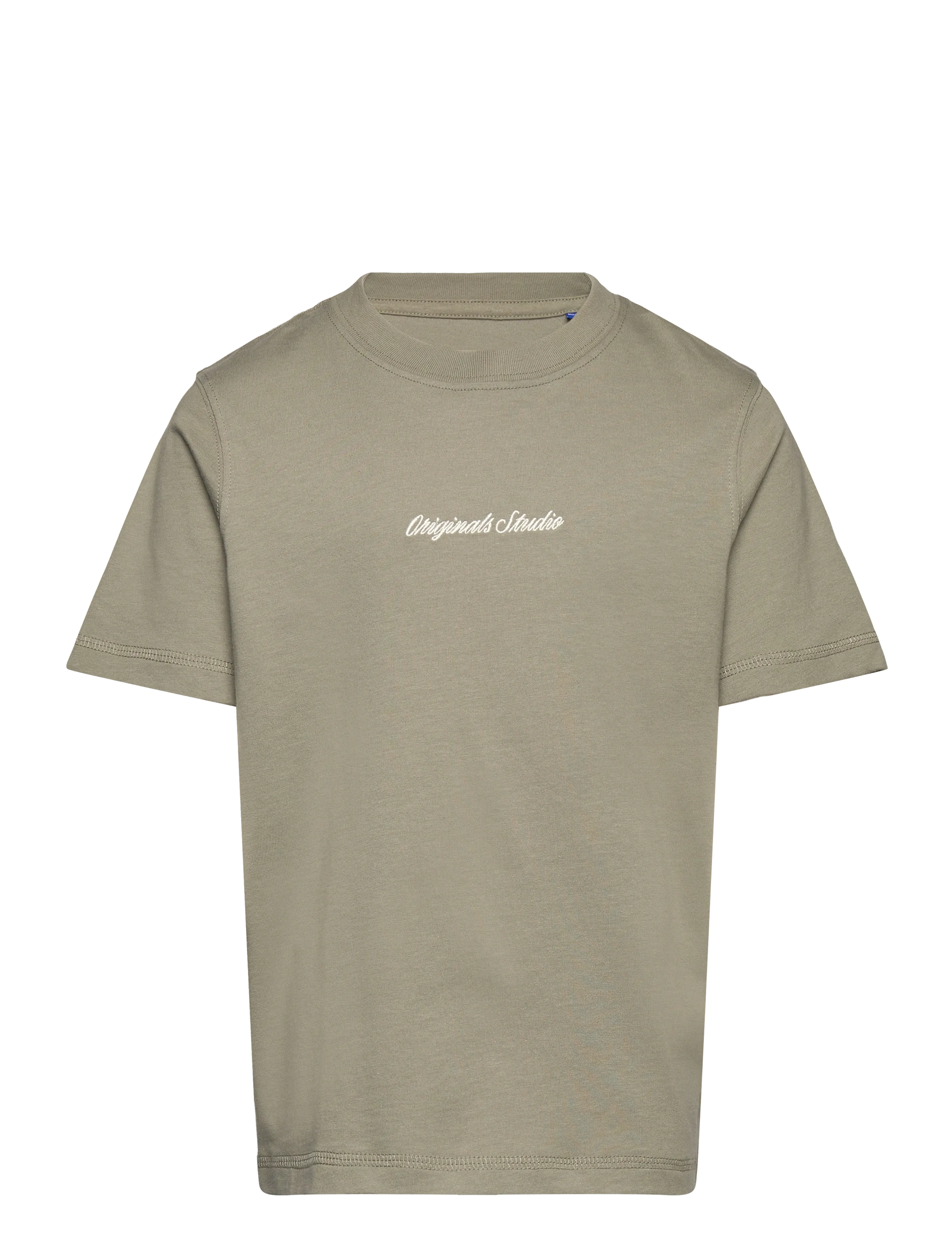 Jack & Jones Jornorrebro Emb Tee Ss Cn Noos Mni, Børn, Kortærmet T-shirt, Beige, Str: 128