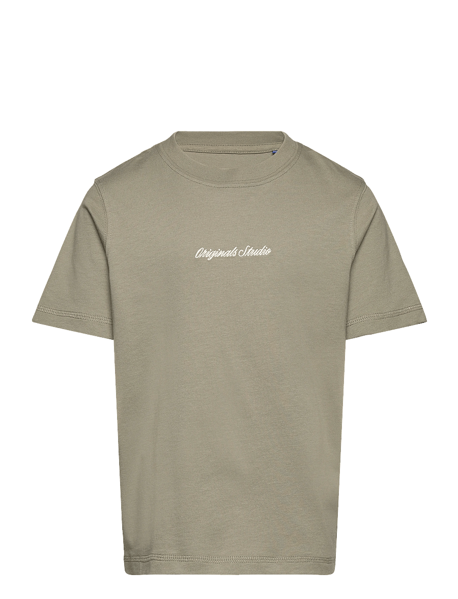 Jack & Jones - JORNORREBRO EMB TEE SS CN NOOS MNI - kurzärmelige - seagrass - 0