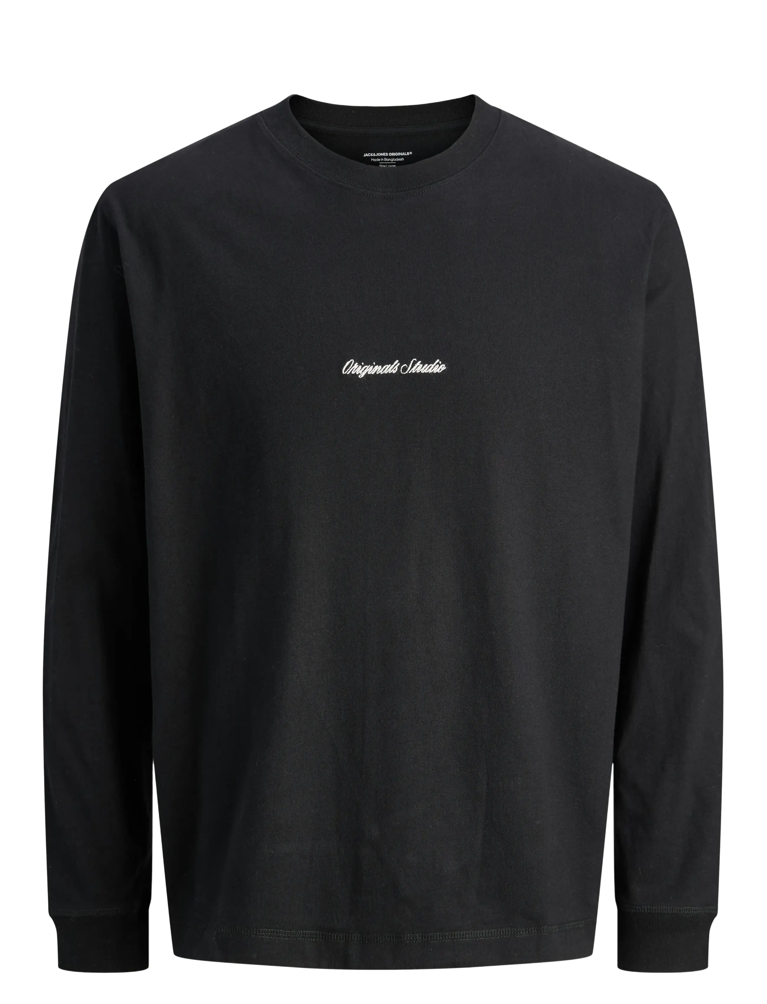 Jack & Jones JORNORREBRO EMB TEE LS CREW NECK JNR - Jack & Jones Junior - BLACK / black