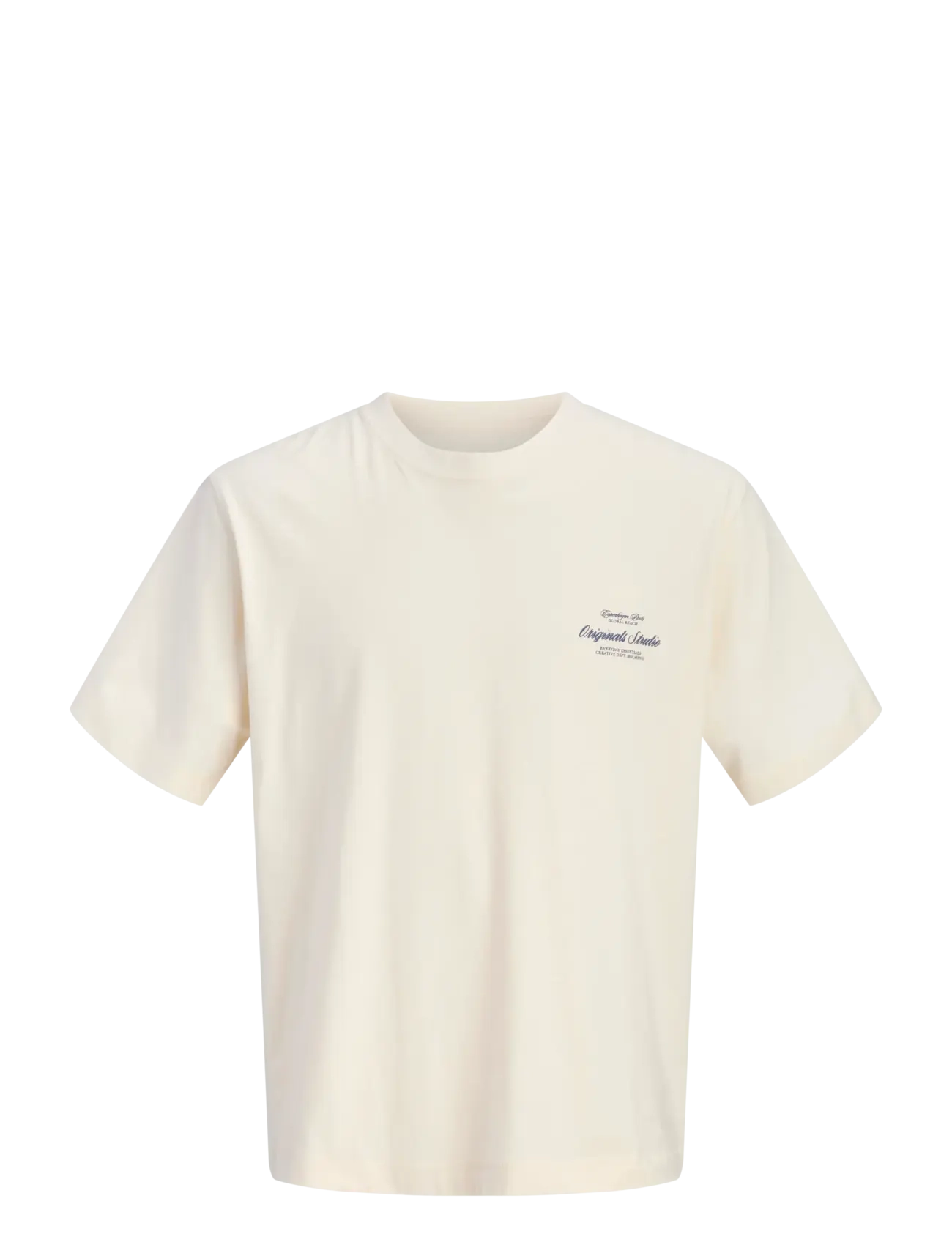 Jack & Jones JORNORREBRO TYPO TEE SS CREW NECK SN JNR - Jack & Jones Junior - ANTIQUE WHITE / cream