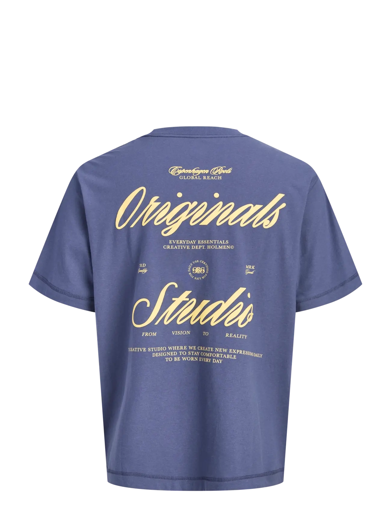 Jack & Jones - JORNORREBRO TYPO TEE SS CREW NECK SN JNR - kortærmede t-shirts - crown blue - 2